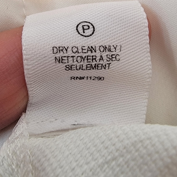 DEREK LAM Ivory Trousers High Rise Wide Leg Pleated Pants Preppy Women's 2‎ Long - Picture 8 of 13